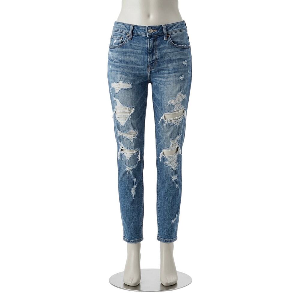 American Eagle Tomgirl Distressed Ripped Boyfriend Jeans Size 12